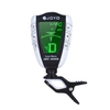 JOYO JMT-9009B 2-in-1 drehbarer Clip-on Elektronischer Tuner Metronom mit LCD-Display für Chromatic Gitarre Bass Ukulele Violine