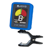 Joyo JT-301 Clip-on elektrische Digital-Tuner-Farbbildschirm mit Silica Gel Cover für Gitarre chromatisch Bass Ukulele Violine Universal Portable