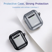 JOYROOM Aufbewahrungsschutzhülle Kabellose BT-Kopfhörertasche Stoßfeste Headset-Ladetasche Kompatibel mit AirPods 1 / AirPods 2