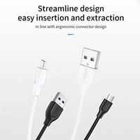 JOYROOM Datenkabel PVC Micro-USB-Kabel Schnellladung Kompatibel mit Android-Smartphones mit Micro-USB-Anschluss für Daten-Sync & Charge