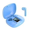 JS36 Bluetooth 5.1 TWS Ohrhörer Echte kabellose Kopfhörer Touch Control Sport Headset Halb-In-Ear-Musikspielkopfhörer mit Mikrofon 500mAh Ladekoffer Batterie Digitalanzeige