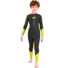 Jungen Neoprenanzug Langarm Tauchbadeanzug mit Sicherheitsreißverschluss Schnelltrockneter einteiliger Surfanzug für Wassersport