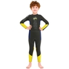 Jungen Neoprenanzug Langarm Tauchbadeanzug mit Sicherheitsreißverschluss Schnelltrockneter einteiliger Surfanzug für Wassersport