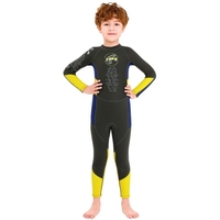 Jungen Neoprenanzug Langarm Tauchbadeanzug mit Sicherheitsreißverschluss Schnelltrockneter einteiliger Surfanzug für Wassersport