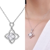 JURE S925 feste Sterlingsilber-Ketten-Halskette Die One-Schmuck Zirkonia 18 Zoll