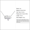 JURE S925 feste Sterlingsilber-Ketten-Halskette Die One-Schmuck Zirkonia 18 Zoll