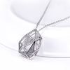 JURE S925 feste Sterlingsilber-Ketten-Halskette Die One-Schmuck Zirkonia 18 Zoll