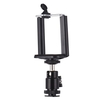 Justierbarer Telefon-Halter-Klipp + Minikugel-Kopf mit 1/4 Zoll-Schrauben-Befestigungen für Canon Nikon Sony DSLR ILDC Mini-DV-Monitor-Videolicht-Stativ für iPhone Samsung Huawei 5.5-8.5cm Breite Smartphone