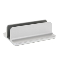 Justierbarer vertikaler Laptop-Stand-Aluminiumlegierungs-Halter-Klammer-Kühler-abkühlende Auflage Platzsparend für MacBook Pro / Luft / iPad / iPhone / Notizbuch / Tablette / PC / Smartphone