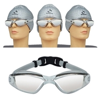 Justierbarer wasserdichter Anti-Fog-UVschild-Schutz-Schwimmen-Schutzbrillen-erwachsene Gläser mit Nasen-Klipp-Aufbewahrungsbehälter