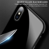 Magneto magnetischer Adsorptionskasten Klares ausgeglichenes Glas Weiß i-phone XS