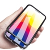 Magneto magnetischer Adsorptionskasten Klares gehärtetes Glas Weiß i-phone XR