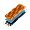 MAIWO M.2 SSD Kühlkörper für M.2 2242 2260 2280 SSD Aluminiumlegierung SSD Kühler mit Silikon Wärmeleitpad