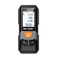 MAKA MK202 Infrarot-Entfernungsmesser Hochgenaues Laser-Messgerät Elektronisches Handlineal Mini-Entfernungsmessgerät für genaue Entfernungen Tragbarer Entfernungsmesser