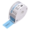 MAKEID 1 Rolle Klebeband Etikettenpapier Thermodrucker Papier Name Preis Barcode Etikettenaufkleber Klebeband Wasserdicht Reißfest für T7 Portable Label Maker Drucker,  weiß 12 mm x 4 m