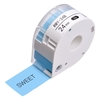 MAKEID 1 Rolle Klebeband Etikettenpapier Thermodrucker Papier Name Preis Barcode Etikettenaufkleber Klebeband Wasserdicht Reißfest für T7 Portable Label Maker Drucker,  weiß 12 mm x 4 m