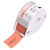 MAKEID 1 Rolle Klebeband Etikettenpapier Thermodrucker Papier Name Preis Barcode Etikettenaufkleber Klebeband Wasserdicht Reißfest für T7 Portable Label Maker Drucker,  weiß 12 mm x 4 m