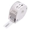MAKEID 1 Rolle Klebeband Etikettenpapier Thermodrucker Papier Name Preis Barcode Etikettenaufkleber Klebeband Wasserdicht Reißfest für T7 Portable Label Maker Drucker,  weiß 12 mm x 4 m