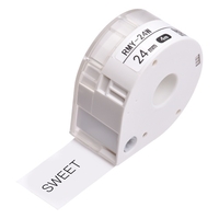 MAKEID 1 Rolle Klebeband Etikettenpapier Thermodrucker Papier Name Preis Barcode Etikettenaufkleber Klebeband Wasserdicht Reißfest für T7 Portable Label Maker Drucker,  weiß 12 mm x 4 m