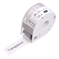 MAKEID 1 Rolle Transparentes Klebeetikettenpapier Thermodruckerpapier Wasserdicht Name Preis Barcode Aufbewahrungsetikett Aufkleber Klebeband für T7 Portable Label Maker Machine
