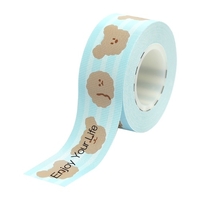 MAKEID Etikettendruckerpapier Thermodruckerpapier Aufkleberband Name Preisklassifizierung Wasserdicht Reißfest für MAKEID M1/L1 Tragbarer Etikettendrucker,  Transparent 16mmx4m
