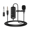 MAMEN KM-D2 Omnidirektionales aufsteckbares Lavalier-Mikrofon 3, 5 mm Stecker Kondensatormikrofon 8 m Kabellänge Super Sound