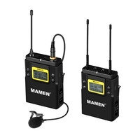 MAMEN WMIC-01 Professionelles digitales drahtloses UHF-Zweikanal-Mikrofonsystem