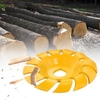 Manganstahl 90mm 12 Zähne Holzschnitzscheibe 16mm Bohrungsschleifer Formscheibe für 100 115 Winkelschleifer Holzbearbeitung Elektrischer Winkelschleifer