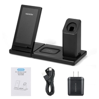 MANKIW Wireless Charger 3 in 1 15W kabellose Schnellladestation