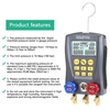 Manometer-Kühlung Digitaler Vakuum-Druckverteiler-Tester Meter HVAC-Temperaturtester Digitaler Manifold-Manometer HVAC-Vakuumdruck