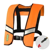 Manuelle / automatische aufblasbare Schwimmweste Schwimmweste für Erwachsene Wassersport Schwimmfischen Überlebensjacke