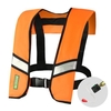 Manuelle / automatische aufblasbare Schwimmweste Schwimmweste für Erwachsene Wassersport Schwimmfischen Überlebensjacke