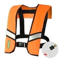 Manuelle / automatische aufblasbare Schwimmweste Schwimmweste für Erwachsene Wassersport Schwimmfischen Überlebensjacke