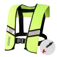Manuelle / automatische aufblasbare Schwimmweste Schwimmweste für Erwachsene Wassersport Schwimmfischen Überlebensjacke
