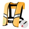 Manuelle / automatische aufblasbare Schwimmweste Schwimmweste für Erwachsene Wassersport Schwimmfischen Überlebensjacke