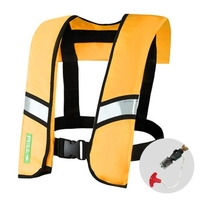 Manuelle / automatische aufblasbare Schwimmweste Schwimmweste für Erwachsene Wassersport Schwimmfischen Überlebensjacke