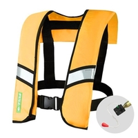 Manuelle / automatische aufblasbare Schwimmweste Schwimmweste für Erwachsene Wassersport Schwimmfischen Überlebensjacke