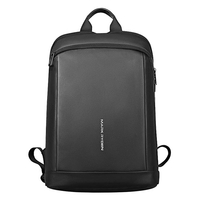 MARK RYDEN Slim Laptop Rucksack Herren Dünner Rucksack 15, 6 Zoll Work Man Rucksack Business Bag Unisex Schwarz Ultraleichter Rucksack