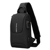 MARK RYDEN TSA Lock Crossbody Herrentasche Wasserdichte USB-Ladung Brusttasche Kurze Reise Messenger Brust Umhängetasche Männer