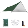 Markise Wasserdichter Tarp-Zelt-Schatten mit Stangen-klappbarem Camping-Überdachung Ultraleichter Strand-Sonnenschutz für Camping,  Wandern und Überlebensschutz