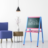 Massivholz Kinder Kunst Staffelei doppelseitige magnetische Whiteboard & Tafel verstellbare stehende Tafel mit Ablagefach und Zubehör für Kinder Kleinkinder Jungen und Mädchen