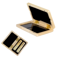 Massivholz Reed Fall Holz Halter Box für Tenor / Alt / Sopransaxophon Klarinette Blätter,  2 stücke Kapazität
