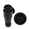 Matt materiell 13-poliger Anhänger Stecker 12V 13-polig Tow Bar Stecker N-Typ-Fahrzeug Abschleppen