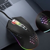 Maus mit USB-Ladeanschluss Design Ergonomische optische RGB-beleuchtete Maus 4 Stufen DPI mit Scrollrad 2 Daumenknöpfe für Laptop-Computer E-Sport tragbar