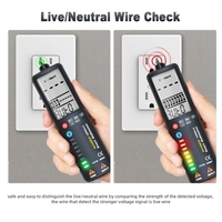 MAXRIENY ADMS1A / ADMS1Q (optional) Digital 2, 4-Zoll-LCD-Bildschirm Multimeter 8 LED-Anzeigen 3-Zeilen-Anzeige Auto Voltage Tester Voltmeter Intelligentes Mehrzweckwerkzeug