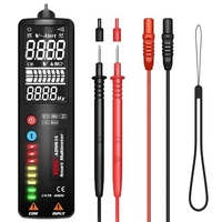 MAXRIENY ADMS1A / ADMS1Q (optional) Digital 2, 4-Zoll-LCD-Bildschirm Multimeter 8 LED-Anzeigen 3-Zeilen-Anzeige Auto Voltage Tester Voltmeter Intelligentes Mehrzweckwerkzeug