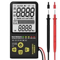 MAXRIENY ADMS9LN Intelligentes Digitalmultimeter AC / DC-Spannungswiderstand Frequenzkapazitätsmesser True RMS 9999 Zähleranzeige mit Taschenlampenfunktion