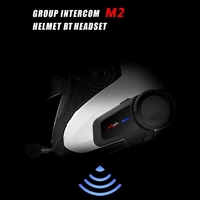 Maxto M2 BT Motorradhelm Intercom FM Helm Wasserdichter Moto Interphone Ersatz für Vimoto SENA Headsets 2PCS Schwarz