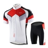 Männer atmungsaktiv schnell trocken komfortable Kurzarmtrikot + gepolsterte Shorts Radfahren Kleidung gesetzt Reiten Sportswear