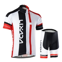 Männer atmungsaktiv schnell trocken komfortable Kurzarmtrikot + gepolsterte Shorts Radfahren Kleidung gesetzt Reiten Sportswear
